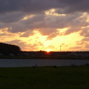 最上川に沈みかける夕日が眩しくせつなかったので・・・