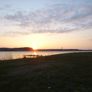 最上川に沈む夕日が見れて酒田はいいなぁ！