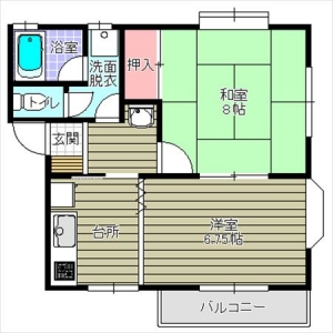 使い方で１ＬＤＫまたは２Ｋになる物件のご紹介です！